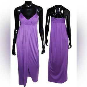 Barney’s NY Co-op Empire Waist Cami Purple Maxi Dress EUC XS